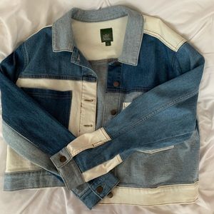 Colorblocked Denim Jacket